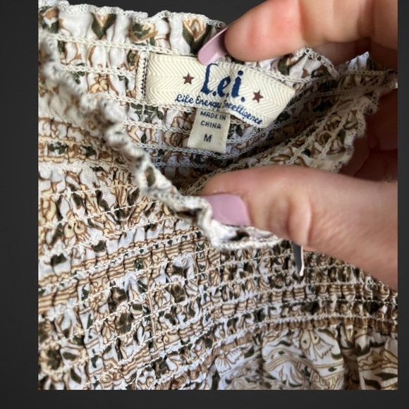 Y2k lei fairy shirred tube top tie top handkerchief hem - Picture 4 of 12